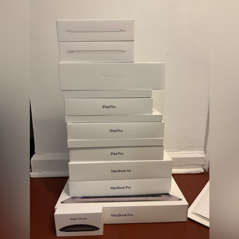 Empty box from Apple products. EMPTY BOX ONLY